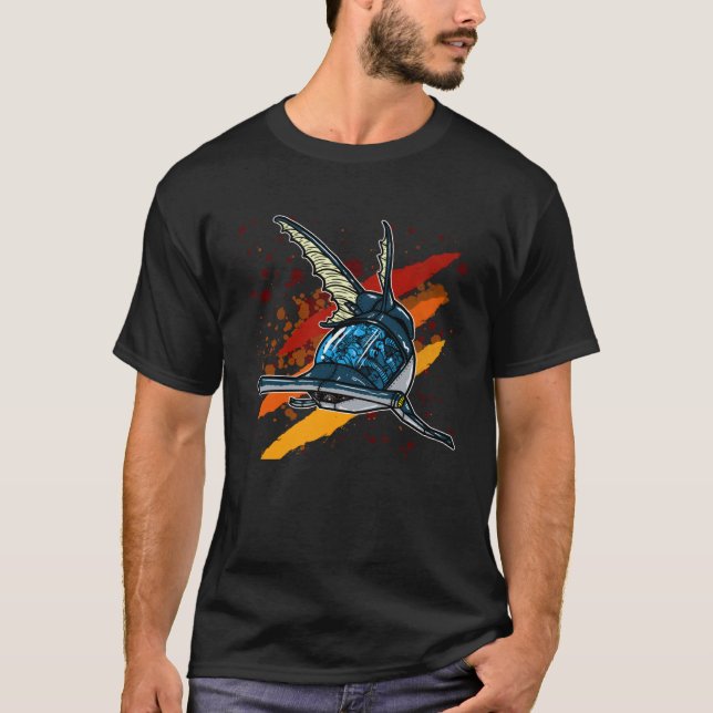 Cool mechanical Shark T-Shirt (Vorderseite)