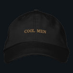 COOL MEN Printed Stylish Men Accessories-Hat Black Bestickte Baseballkappe<br><div class="desc">Make a bold statement with this “COOL MEN” custom embroidered black cap. Designed in the Alternative Apparel Basic Adjustable style, this one-size-fits-all hat offers a comfortable fit and clean, modern look. The premium embroidery adds a sharp, long-lasting finish that stands out effortlessly. Perfect for casual outings, streetwear styling, or gifting...</div>