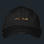 COOL MEN Printed Stylish Men Accessories-Hat Black Bestickte Baseballkappe<br><div class="desc">Make a bold statement with this “COOL MEN” custom embroidered black cap. Designed in the Alternative Apparel Basic Adjustable style, this one-size-fits-all hat offers a comfortable fit and clean, modern look. The premium embroidery adds a sharp, long-lasting finish that stands out effortlessly. Perfect for casual outings, streetwear styling, or gifting...</div>
