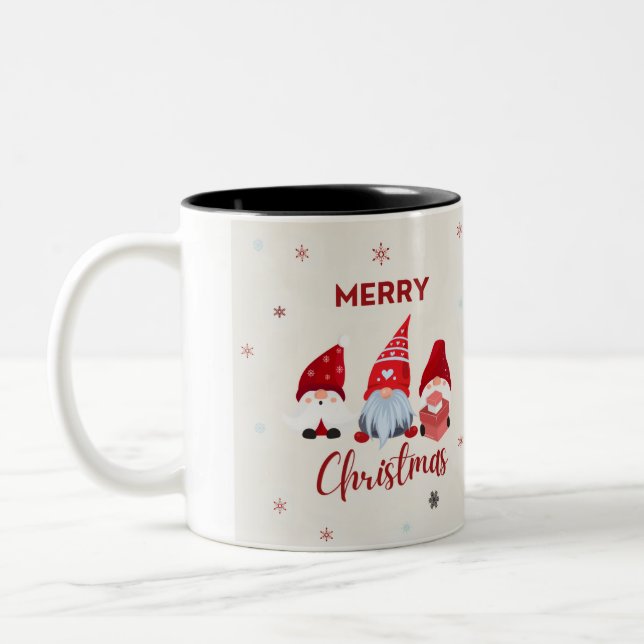 Cool Merry Christmas Zweifarbige Tasse (Links)