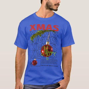 Cool Merry Xmas ästhetische Weihnachtsmode Orn T-Shirt