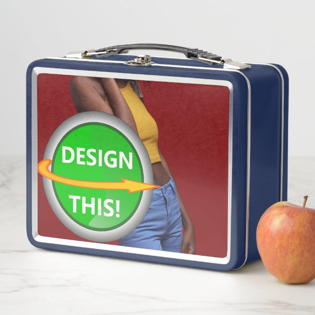 COOL! Metal Lunchbox - Blau - Custom (Beispiel)