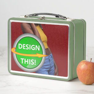 COOL! Metal Lunchbox - grün - Custom