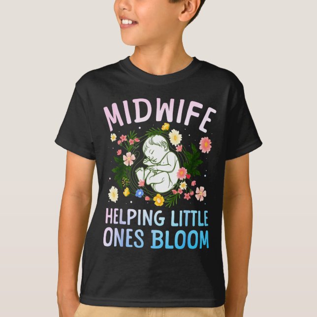 Cool Midwife Art For Women Midwifery Doula Nursing T-Shirt (Vorderseite)