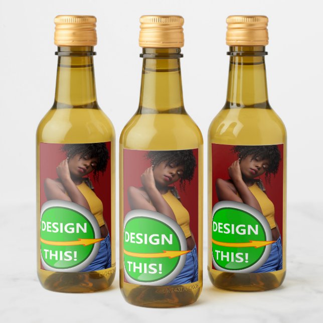 COOL! Mini-Weinflaschen-Etiketten (2"x3") - Set vo Weinetikett (Flaschen)