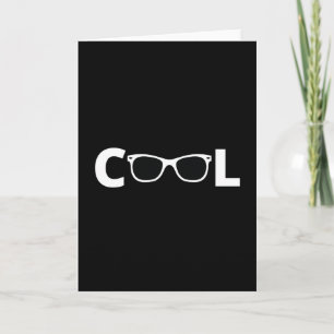 Cool - mit weißer Sonnenbrille Karte