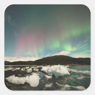 Cool Mix Aurora Quadratischer Aufkleber