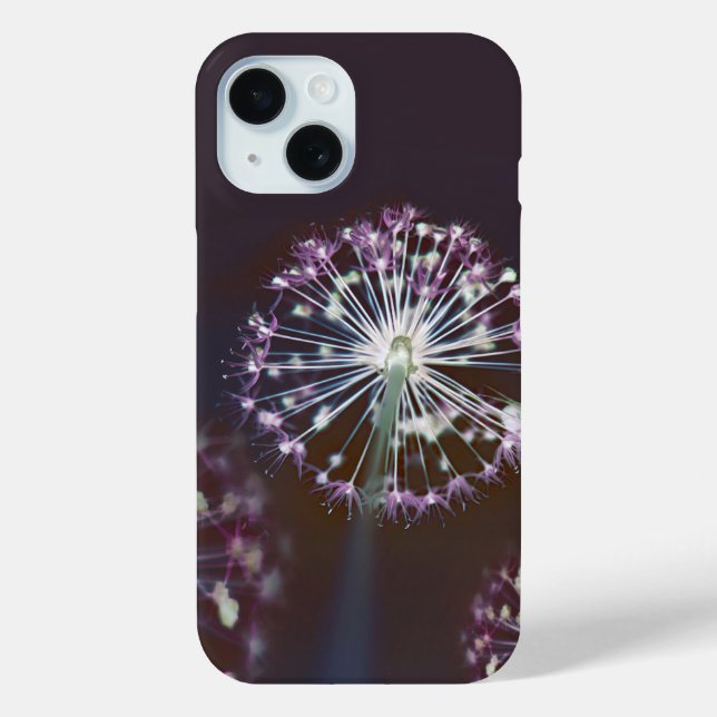 Cool Modern Artistic Lila Floral Case-Mate iPhone Hülle (Rückseite)
