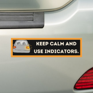 Cool Modern Indicator Safety Bumper Sticker Autoaufkleber