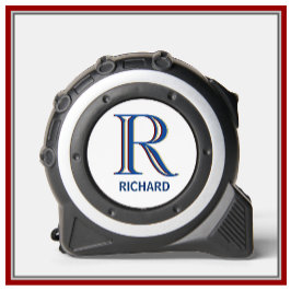 Cool Modern Personalisierter Monogrammname Maßband