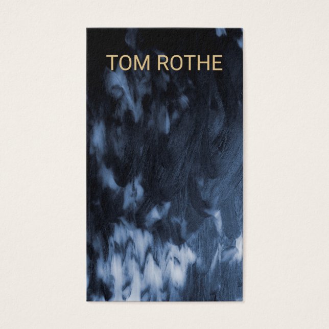 Cool Modern Schwarz-weiß gestrichen Abstrakt (Vorderseite)