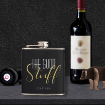 Cool Moderne Elegant Good Tuff Gold Black Name