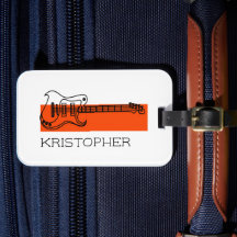 Cool moderne, minimalistisch weiße Add Name Gitarr