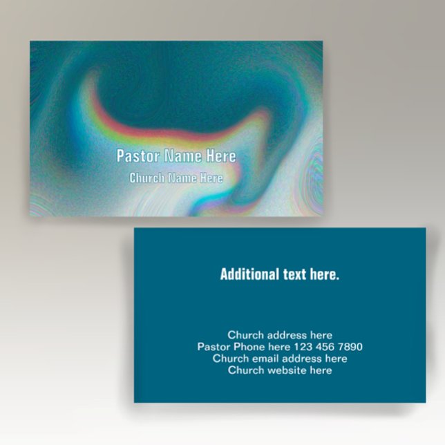Cool Moderner, einzigartiger Christlicher KirchenP Visitenkarte (Customize this one of a kind design for a cool modern groovy business card. 
)
