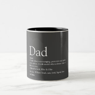 Cool-Modernes Vater Definition Sprichwort Zweifarbige Tasse