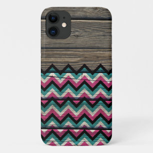 Cool Modernes Zickzack Holzmuster Case-Mate iPhone Hülle