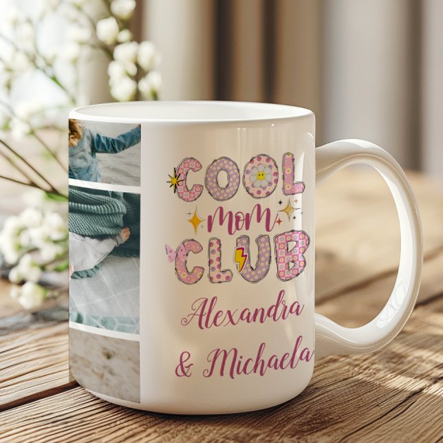 Cool Mom Club Retro 7 Photo Mug Kaffeetasse (Von Creator hochgeladen)