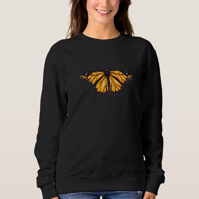 Cool Monarch Butterfly Men Women Entomology Insect Sweatshirt (Vorderseite)