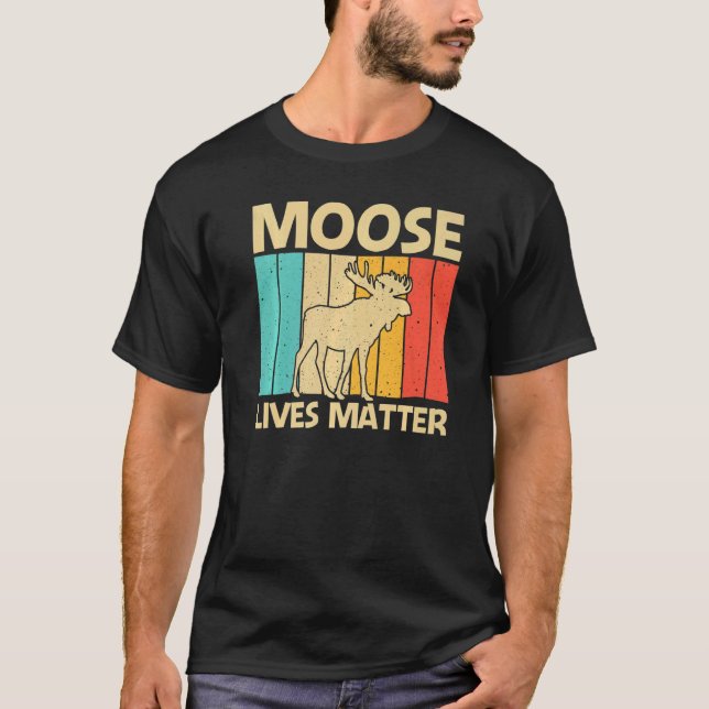 Cool Moose For Men Women Moose Deer Bull Elk T-Shirt (Vorderseite)