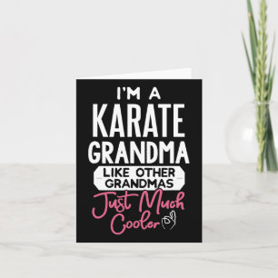 Cool Mothers Day Design Karate Grandma Karte