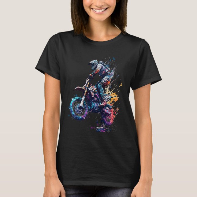 Cool motocross rider Offroad action  1 T-Shirt (Vorderseite)