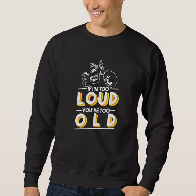 Cool Motorbike Biker Motorcycle Racer Motorsports Sweatshirt (Vorderseite)