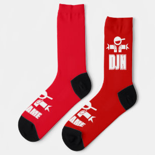 Cool Music DeeJay Socken mit individuelle Name