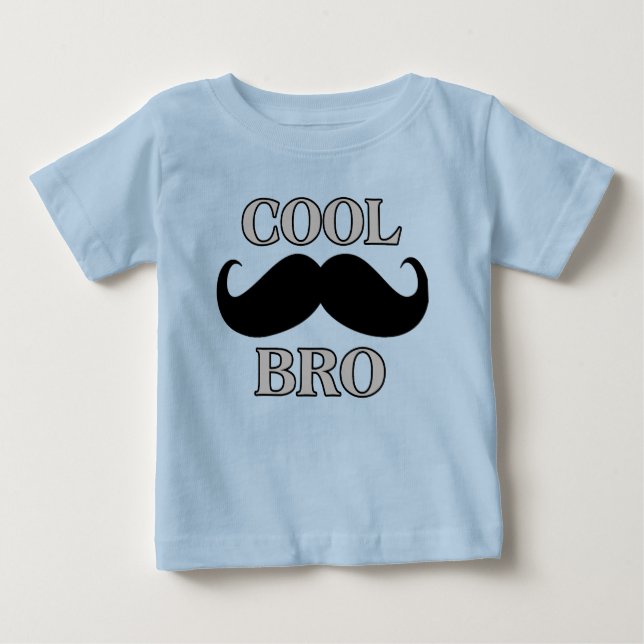 Cool Mustache Bro Baby T-shirt (Vorderseite)
