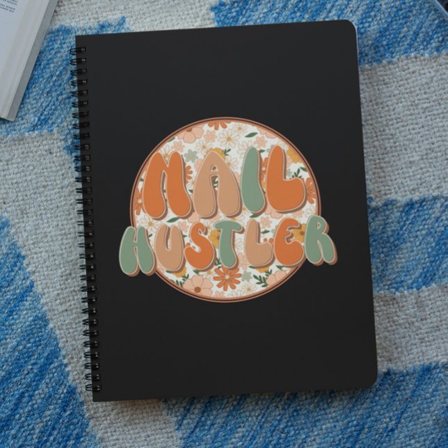 Cool Nail Hustler Nail Salon Floral Notizblock (Cool Nail Hustler Nail Salon Floral Notebook)