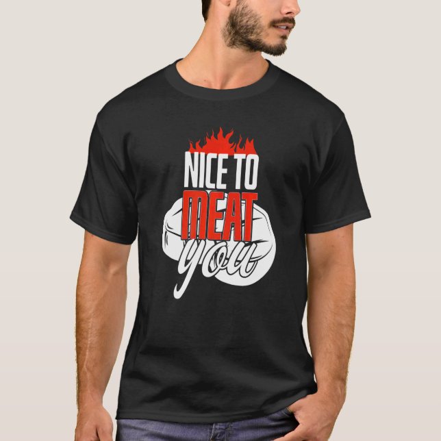 Cool nett zu Fleisch Sie Rindenbarsche T-Shirt (Vorderseite)