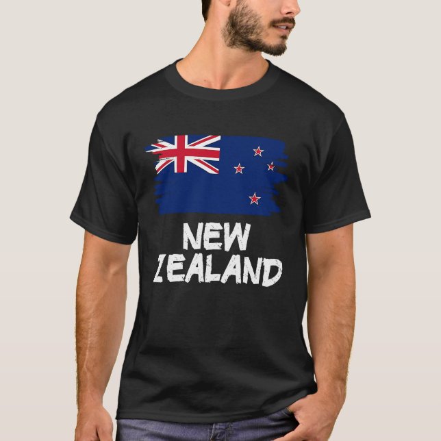 Cool New Zealand Flag T-Shirt (Vorderseite)