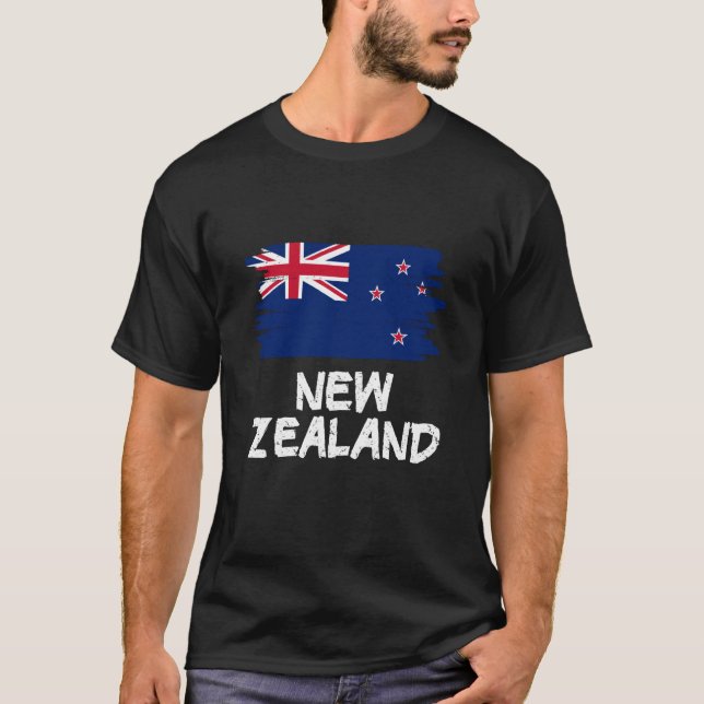 Cool New Zealand Flag T-Shirt (Vorderseite)