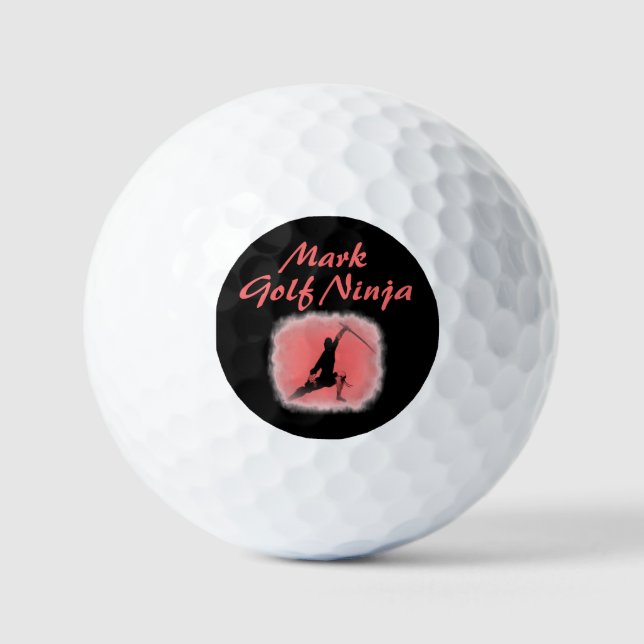 Cool Ninja Warrior Golfball (Vorderseite)