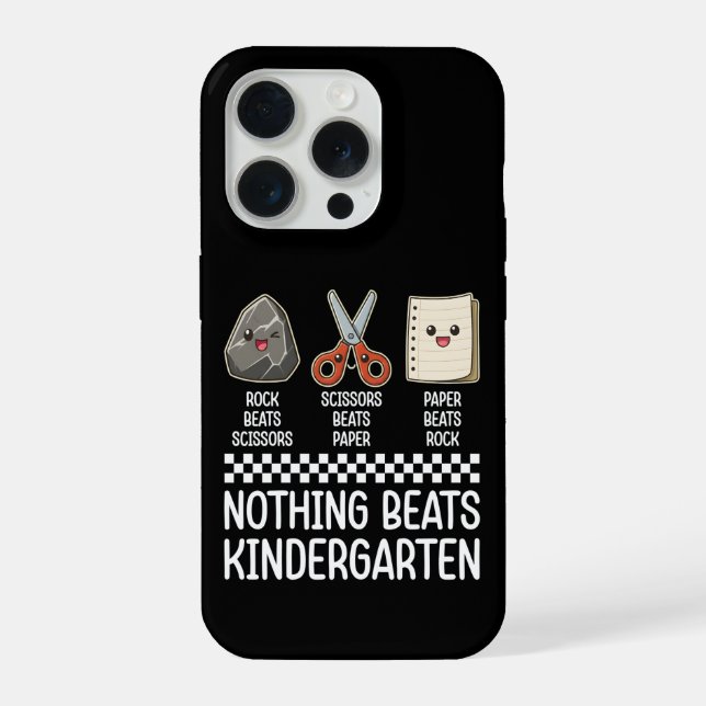 Cool Nothing Beats Kindergarten Elementary School  iPhone Hülle (Rückseite)