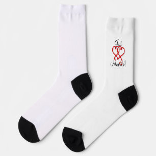 Cool nur verheiratet zwei miteinander verbundene W Socken