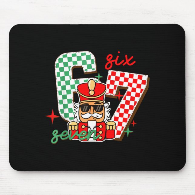 Cool Nutcracker Christmas 67 Six Seven Gen Alpha S Mousepad (Vorne)