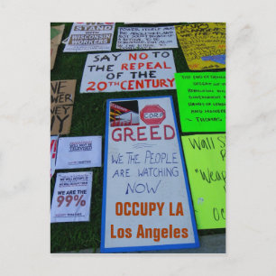 Cool Occupy LA Postcard! Postkarte