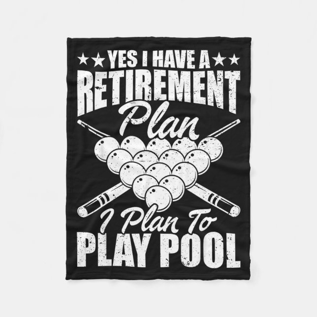 Cool Ol Design For Men Women Billiards Lover Ol Pl Fleecedecke (Vorderseite)