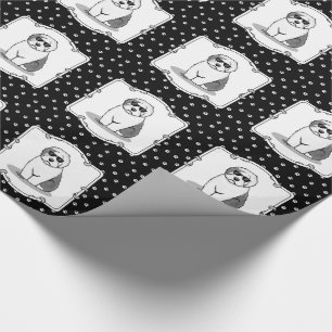 Cool Old English Sheepdog (Grau 1) Niedlich Funny Geschenkpapier