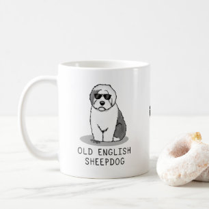 Cool Old English Sheepdog (Grau 1) Niedlich Funny Kaffeetasse