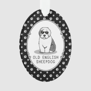 Cool Old English Sheepdog (Grau 1) Niedlich Funny Ornament
