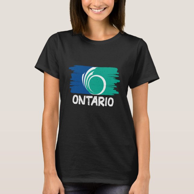 Cool Ontario Flag  1 T-Shirt (Vorderseite)