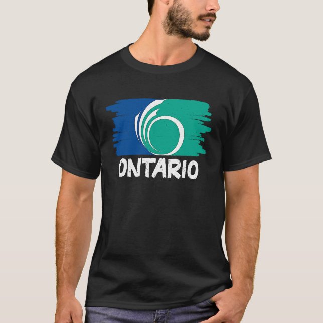 Cool Ontario Flag T-Shirt (Vorderseite)