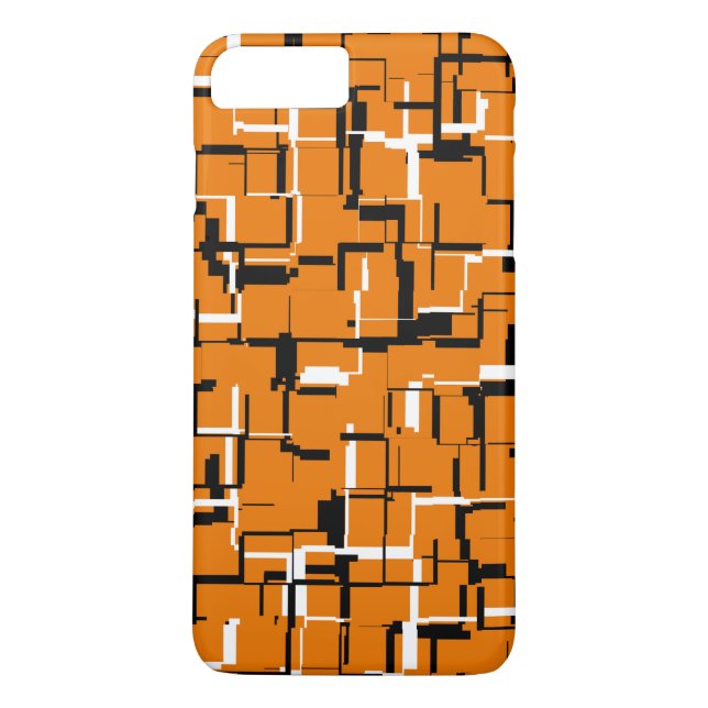 COOL Orange Schwarz-weiß Case-Mate iPhone Hülle (Rückseite)