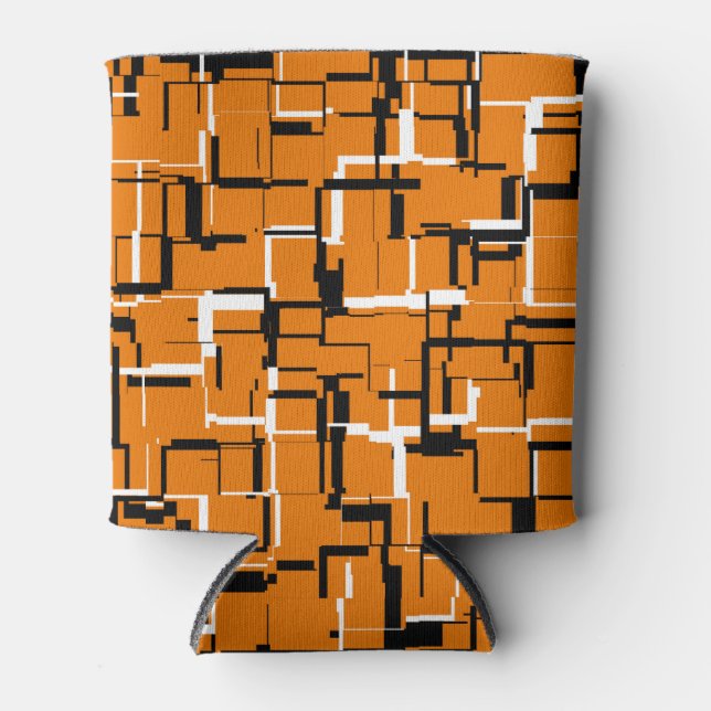 COOL Orange Schwarz-weiß Dosenkühler (Vorderseite)