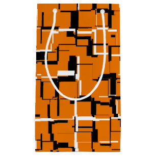COOL Orange Schwarz-weiß Kleine Geschenktüte