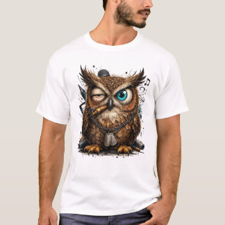 Cool Owl Streetwear T-Shirt – Urban Style Design