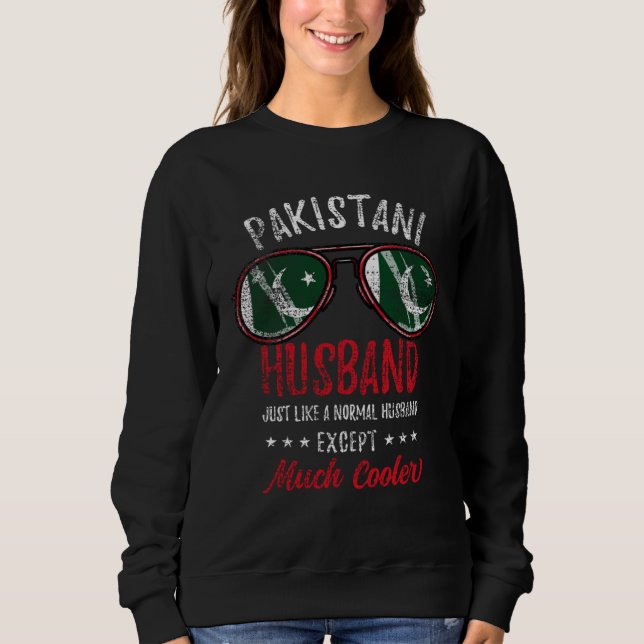 Cool Pakistani Husband Sunglasses Pakistani Family Sweatshirt (Vorderseite)
