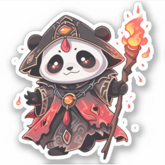 Cool Panda - Feuerdemo-Assistent Aufkleber