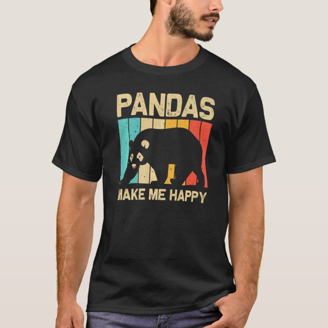 Cool Panda For Men Women Panda Bear Animal  Zookee T-Shirt (Vorderseite)